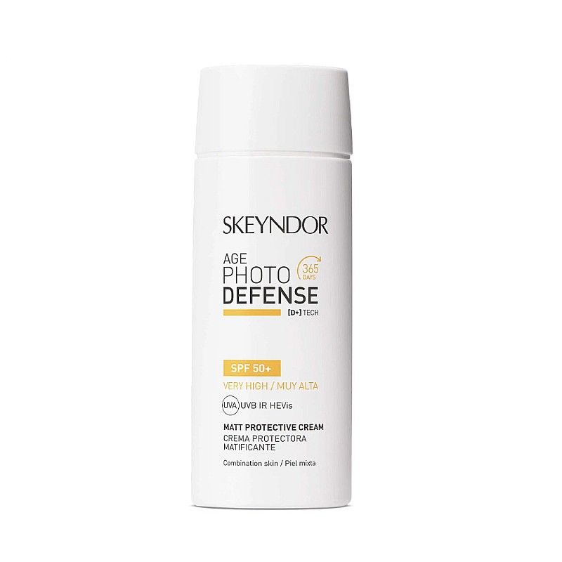 Матиращ слънцезащитен крем SPF50 Skeyndor Age-Defense Matt Protective Cream 75ml