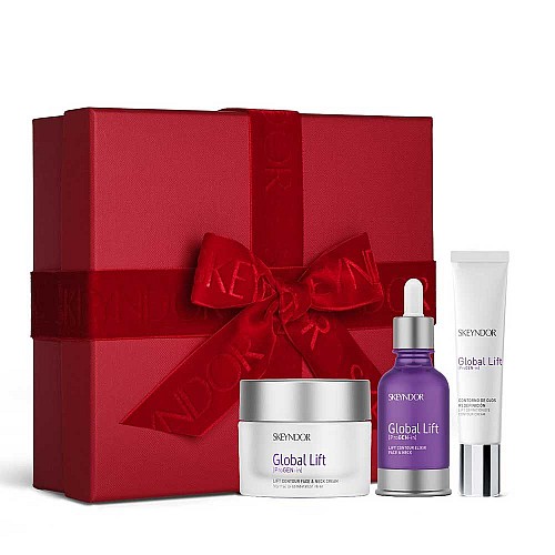 Коледен лифтинг комплект за лице и шия Skeyndor Global Lift Christmas Kit