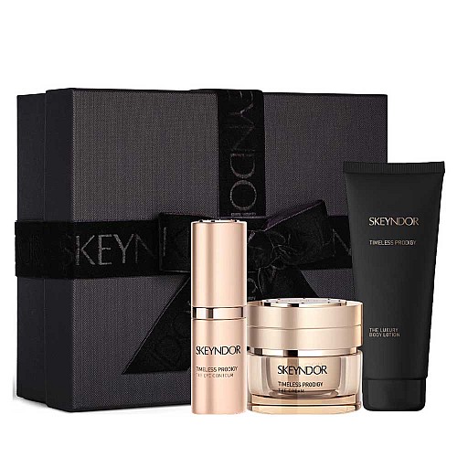 Комплект за пълно подмладяване от най-висок клас Skeyndor Timeless Prodigy Christmas Kit