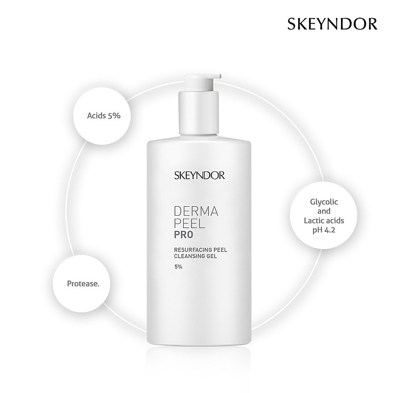 Ексфолиращ измивен гел  Skeyndor Derma Peel PRO Cleancing Gel 200ml