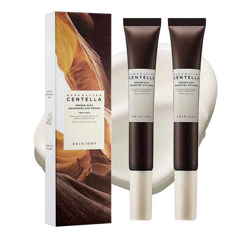 Околоочен крем против бръчки Skin 1004 Madagascar Centella Probio-Cica Bakuchiol Eye Cream Twin Pack 20ml twin pack