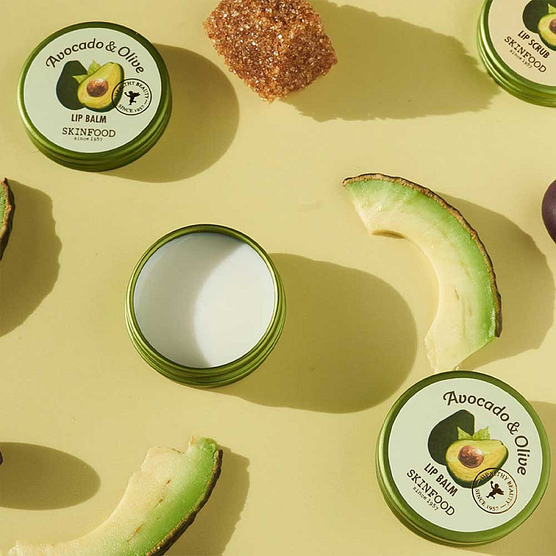 Ултра хидратиращ балсам за устни с авокадо и зехтин Skinfood Avocado & Olive Lip Balm 12ml