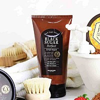 Пилинг за лице с фини захарни частици Skinfood Black Sugar Perfect Scrub Foam 180ml