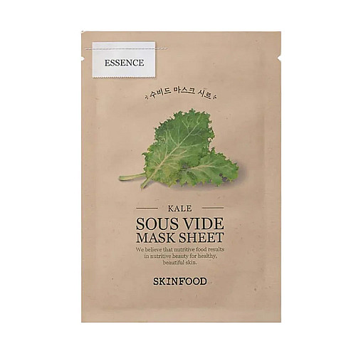 Шийт маска за дълбоко хидратиране с екстракт от кейл Skinfood Kale Sous Vide Mask Sheet 