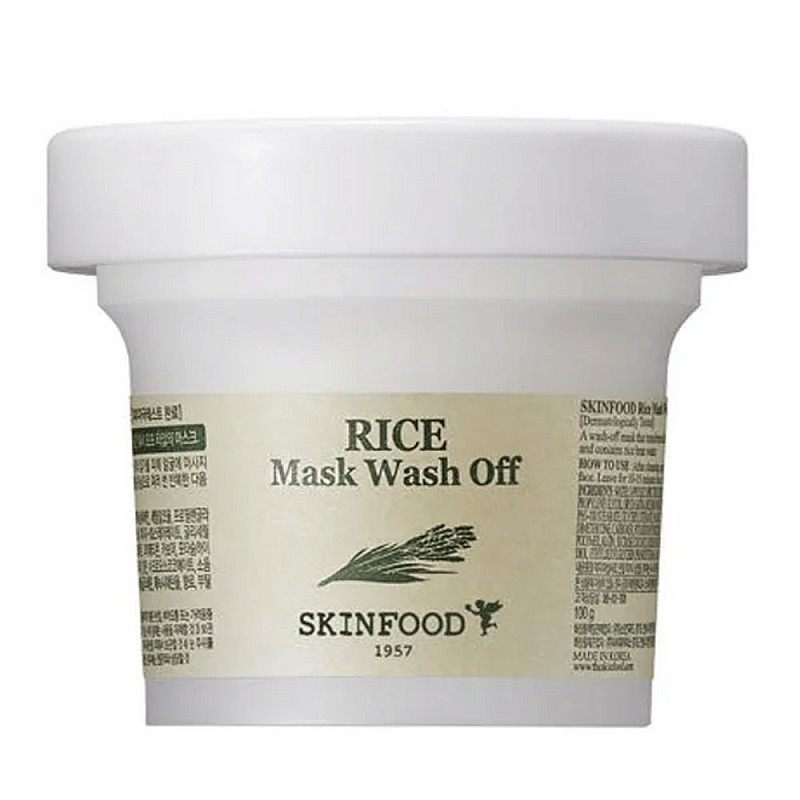 Нежен пилинг за лице с комплекс от оризови трици Skinfood Rice Mask Wash Off 120ml