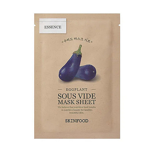 Шийт маска за дълбоко подхранване с екстракт от патладжан Skinfood Sous Vide Mask Sheet Eggplant