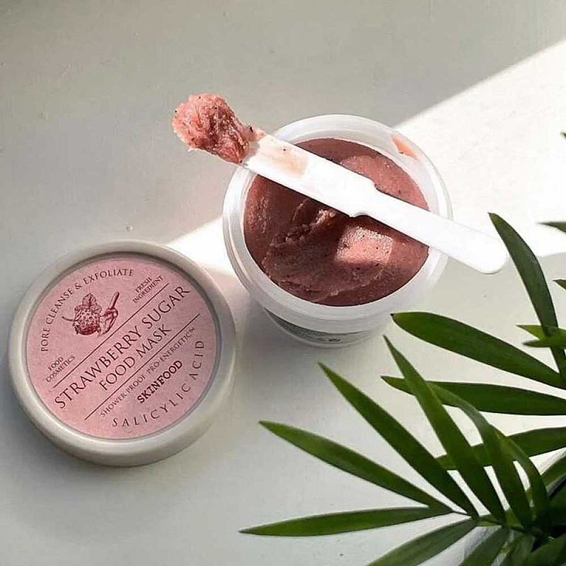 Ексфолираща маска за лице с ягоди и антиоксиданти Skinfood  Strawberry Sugar Food Mask 120ml