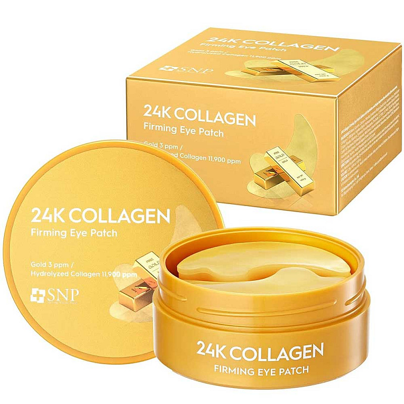 Хидрогелни пачове за очи със злато и колаген SNP 24K Collagen Firming Eye Patch 60бр