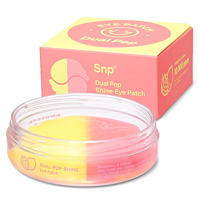 Хидрогелни пачове за освежаване на очи SNP Dual Pop Shine Eye Patch 30бр