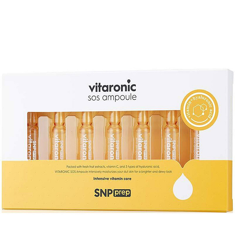 Изсветляващи ампули с вит. C SNP Prep Vitaronic SOS Ampoule 7 x 1.5ml