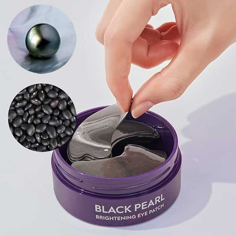 Изсветляващи пачове за очи SNP Black Pearl Brightening Eye Patch 60бр