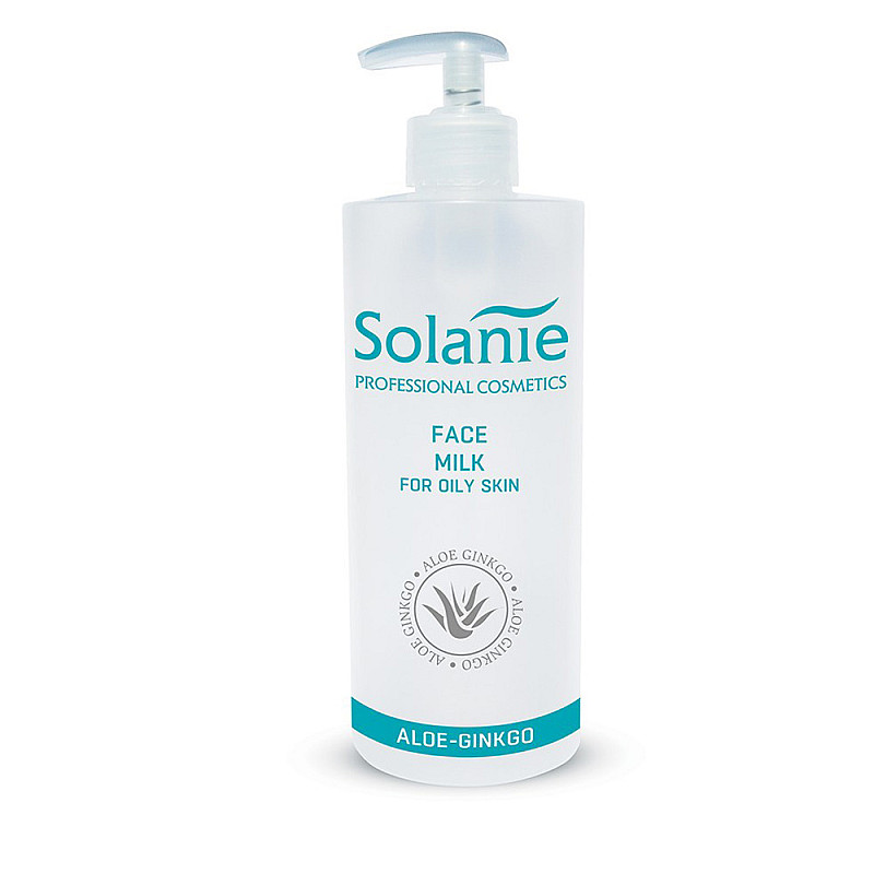 Почистващо мляко за мазна кожа Solanie Face milk for oily skin 500ml.