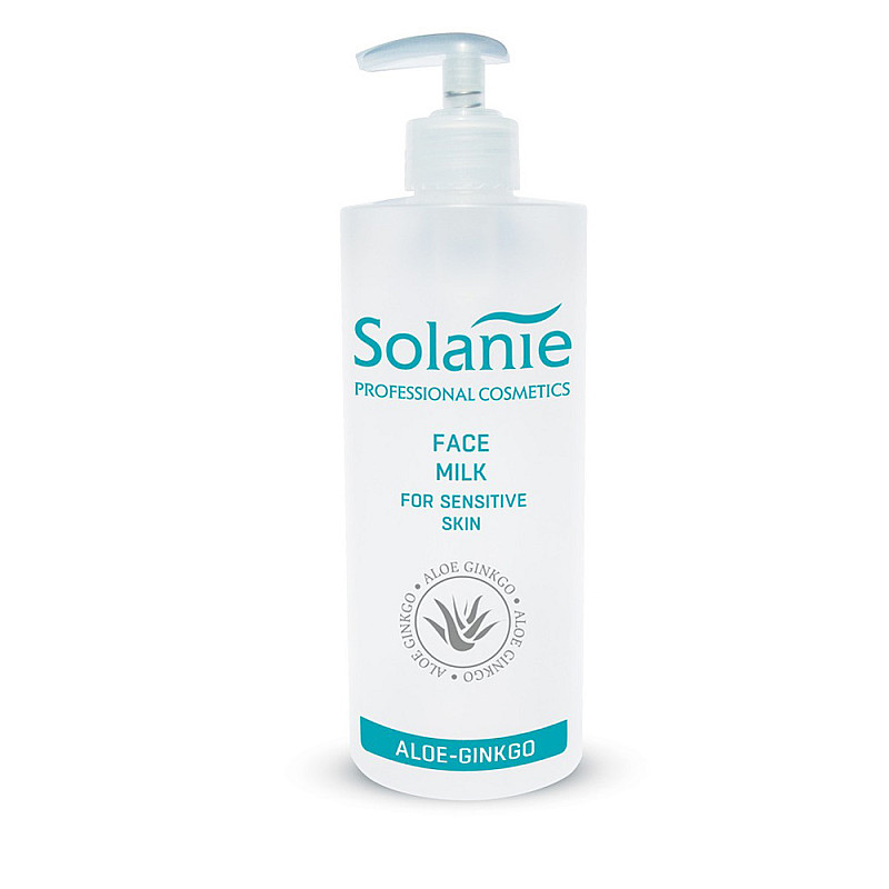 Почистващо мляко за чувствителна кожа Solanie Face milk for sensitive skin 500ml.