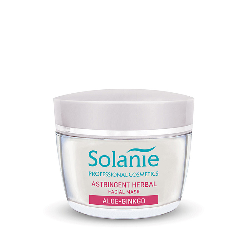 Успокояваща маска за мазна кожа със сяра Solanie Astringent Herbal Facial Mask 50ml.