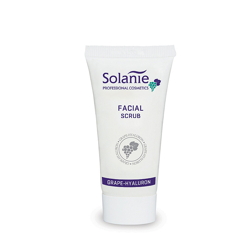 Пилинг с гроздови семена и хиалуронова киселина Solanie Facial Scrub 30ml.