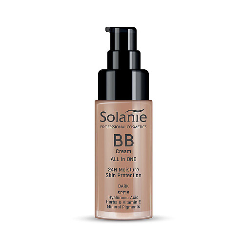 Тъмен хидратиращ ВВ крем с хиалуронова киселина Solanie All In One BB Cream SPF15 30ml