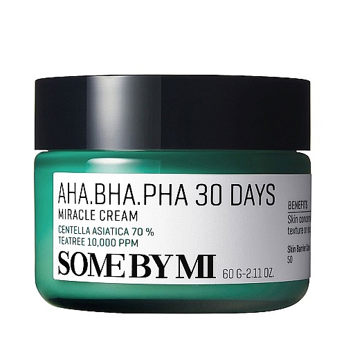 Крем за проблемна кожа и запушени пори Some By Mi AHA BHA PHA 30 Days Miracle Cream 60ml