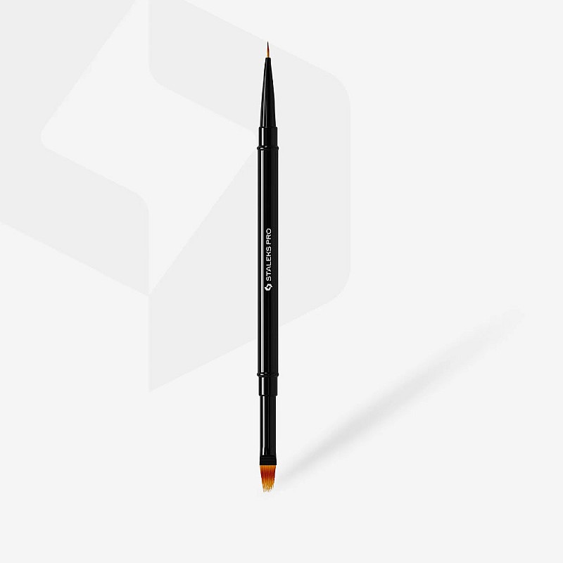 Двустранна четка за декорации Staleks EXPERT 7mm/10mm