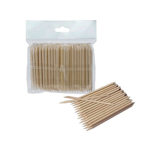 Дървени избутвачи за маникюр Staleks Orange Wooden Stick 75mm/100бр