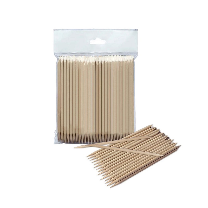 Дървени избутвачи за маникюр Staleks Orange Wooden Stick 150mm/100бр