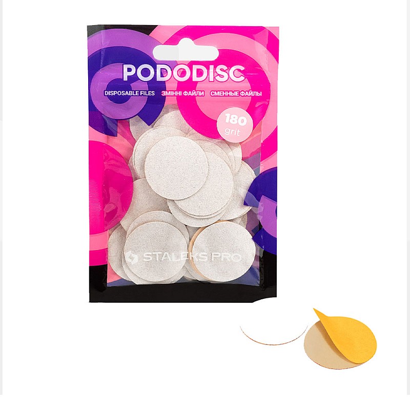 Файлове за диск за педикюр с мек слой 180грид Staleks Pododisc L 50бр