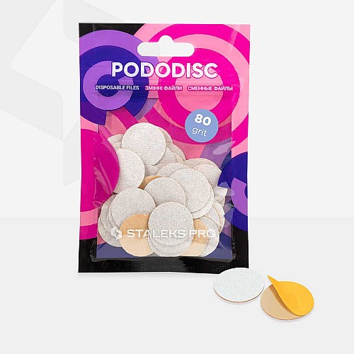 Файлове за диск за педикюр с мек слой 80грид Staleks Pododisc M 50бр