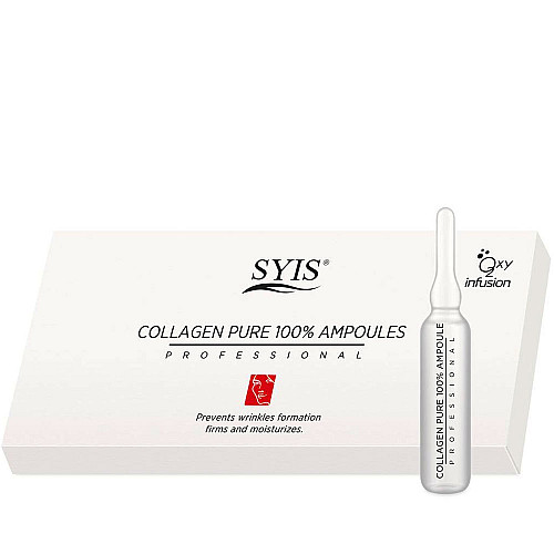 Ампули против бръчки с колаген Syis Collagen Pure 100% Ampoule 10x3ml