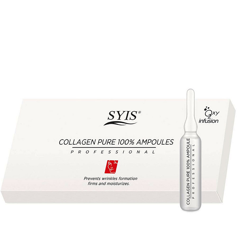 Ампули против бръчки с колаген Syis Collagen Pure 100% Ampoule 10x3ml