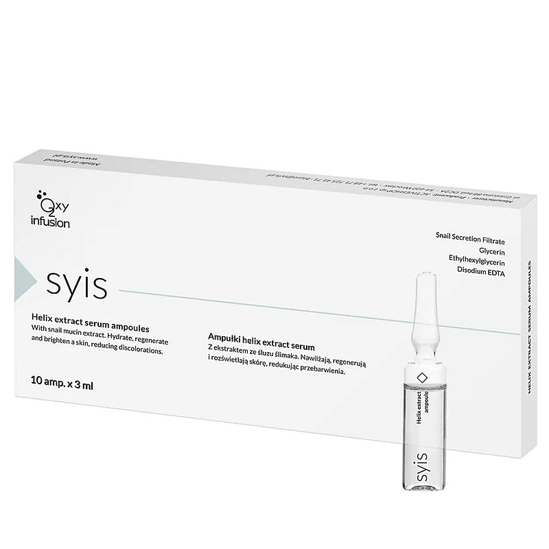 Ампули за мезотерапия с екстракт от охлюв Syis Ampoule With Snail Slimmere Helix Extract Serum 10x3ml