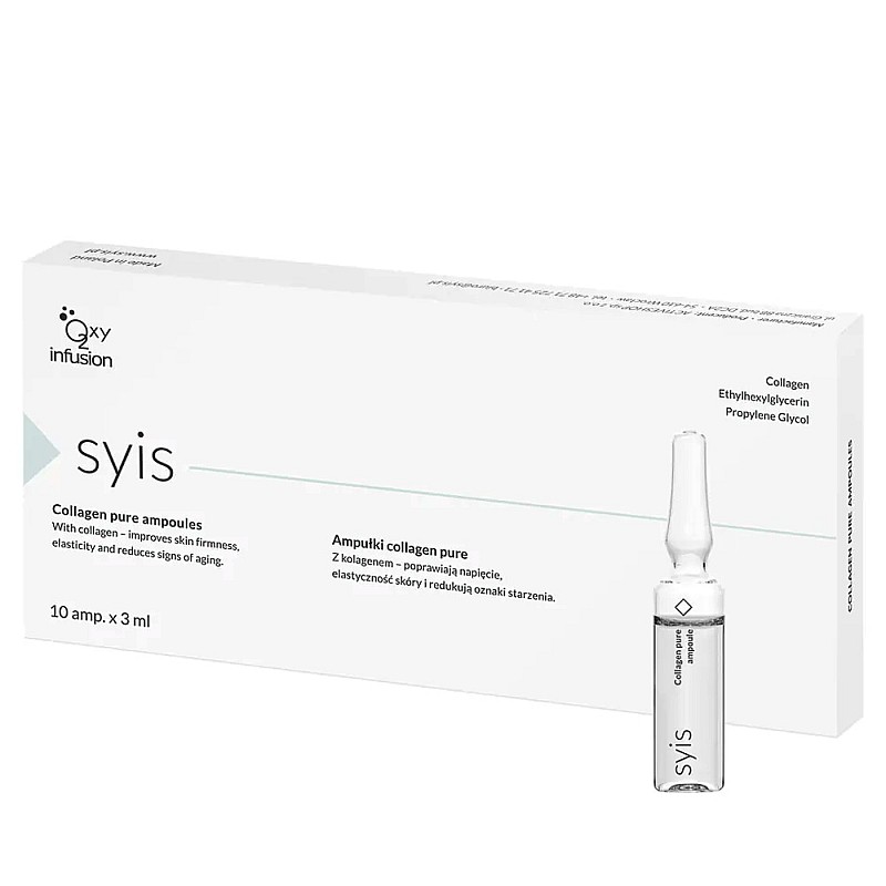Ампули против бръчки с колаген Syis Collagen Pure 100% Ampoule 10x3ml