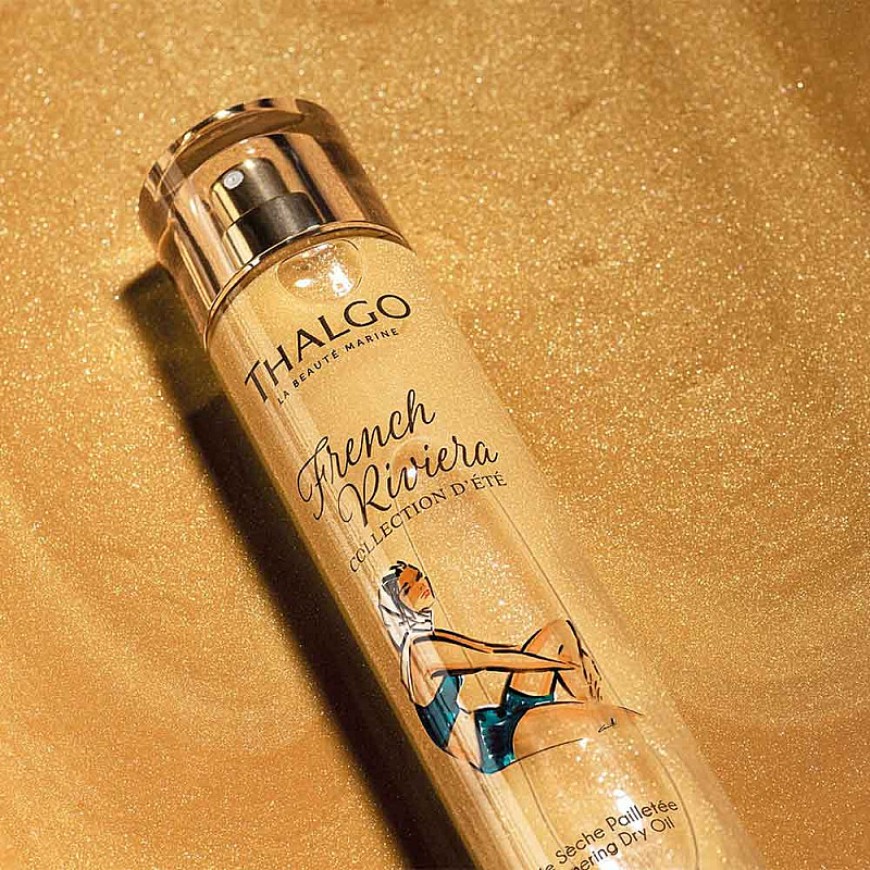 Сухо масло за тяло със златни частици Thalgo Shimmering Dry Oil 100ml