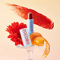 Балсам за устни за ослепителен блясък и хидратация Tocobo Glass Tinted Lip Balm Tangerine Red