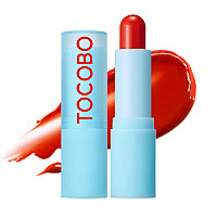 Балсам за устни за ослепителен блясък и хидратация Tocobo Glass Tinted Lip Balm Tangerine Red