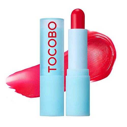 Балсам за устни за ослепителен блясък и хидратация Tocobo Glass Tinted Lip Balm Flush Cherry