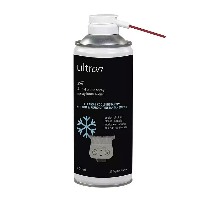 Охлаждащ спрей за почистване и смазване на ножчета Ultron Zili Cool Blade Spray 400ml
