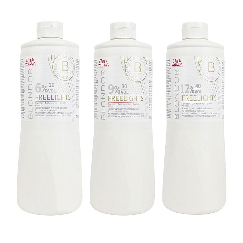 Оксидант кремообразен Wella Professionals Blondor Freelights Cream Emulsion 1000ml