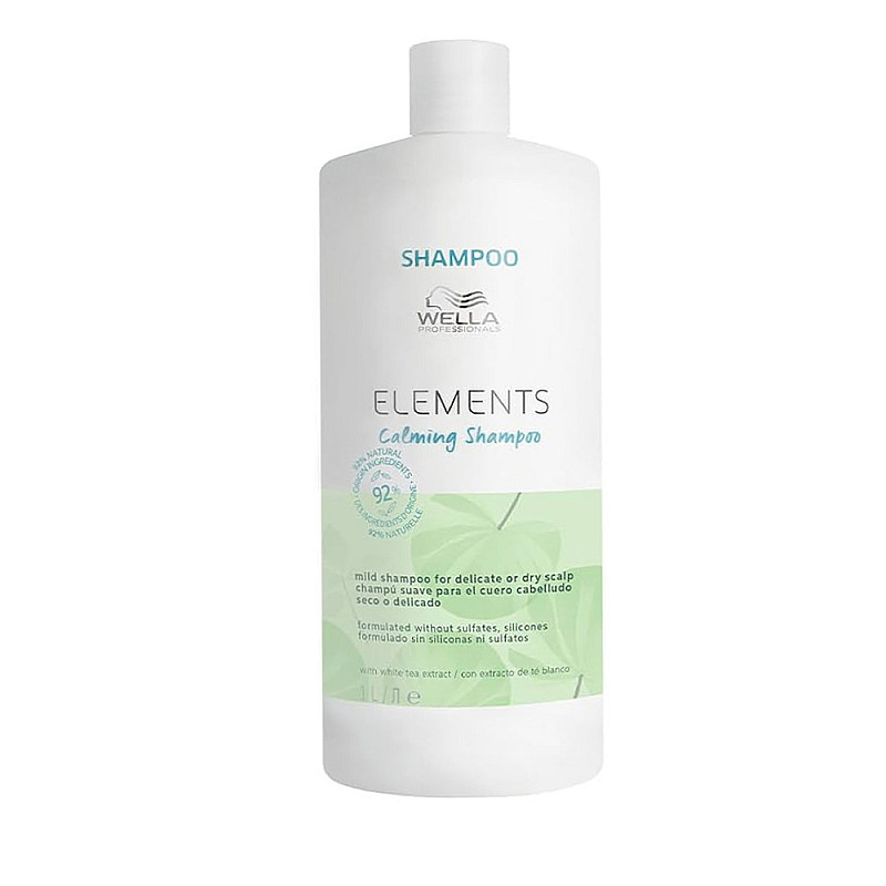 Успокояващ шампоан за сух и чувствителен скалп Wella Elements Calming Shampoo 1000ml