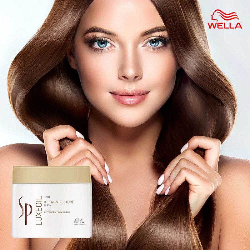 Силно възстановяваща маска с кератин Wella SP Luxeoil Keratin Restore Mask 400ml