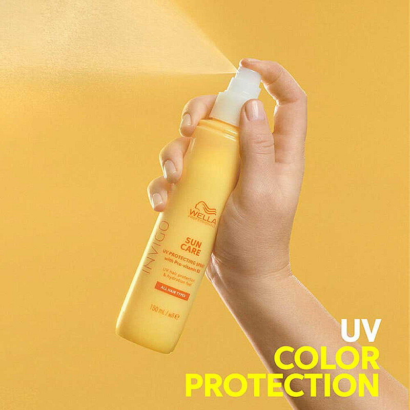 Слънцезащитен спрей за коса с вит. В5 Wella Sun UV Color Protection Spray 150ml