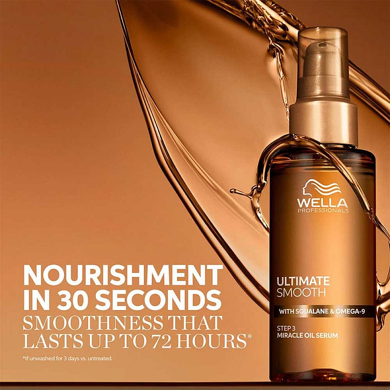 Масло-серум за приглаждане на косата Wella Ultimate Smooth Miracle Oil Serum 100ml