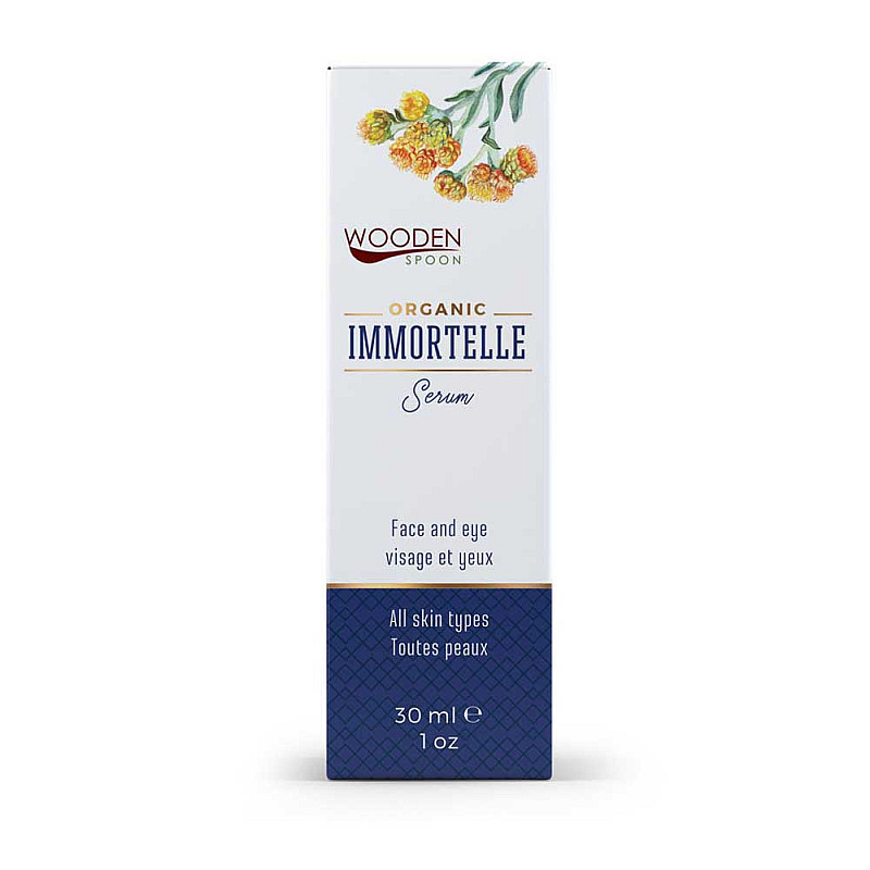 Анти ейдж серум за лице и очи с безсмъртниче Wooden Spoon Immortelle 30ml