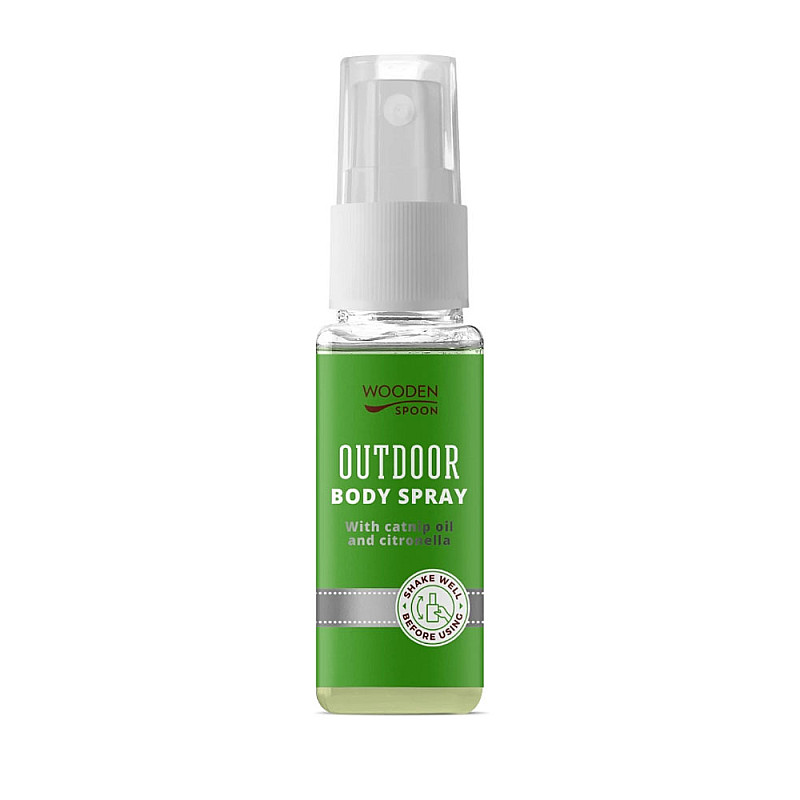 Натурален спрей против комари и кърлежи с цитронела Wooden Spoon Outdoor Body Spray 50ml