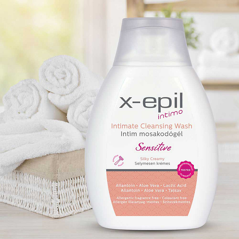 Интимен гел за чувствителна кожа X-Epil Intimate cleansing wash Sensitive 250ml