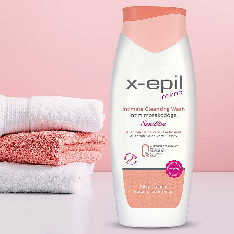 Интимен гел за чувствителна кожа X-Epil Intimate cleansing wash Sensitive 400ml