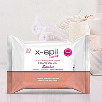 Интимни кърпички за чувствителна кожа X-Epil Intimo Intimate hygiene wipes 20pcs