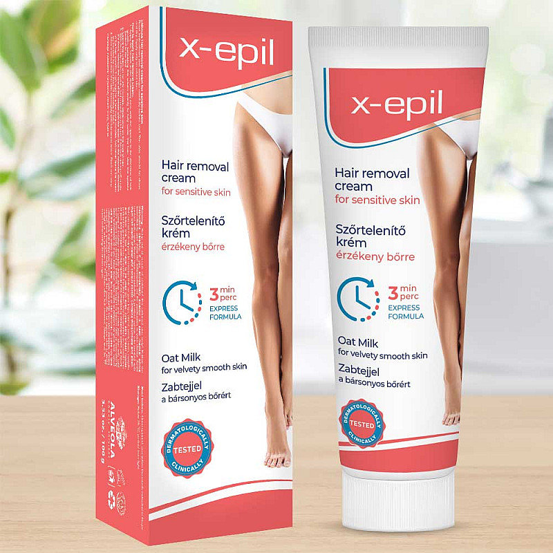 Депилатоар с овесено мляко X-Epil Hair Removal Cream 75ml