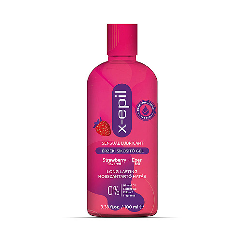 Лубрикант ягода X-Epil Sensual Lubricating gel Strawberry 100ml