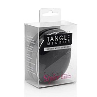Четка за разресване с огледало черна Xanitalia Tangle Mirror Brush Black
