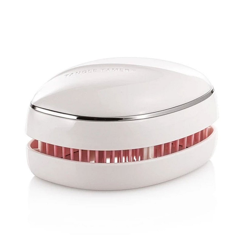 Четка за разресване с огледало бяла Xanitalia Tangle Mirror Brush White
