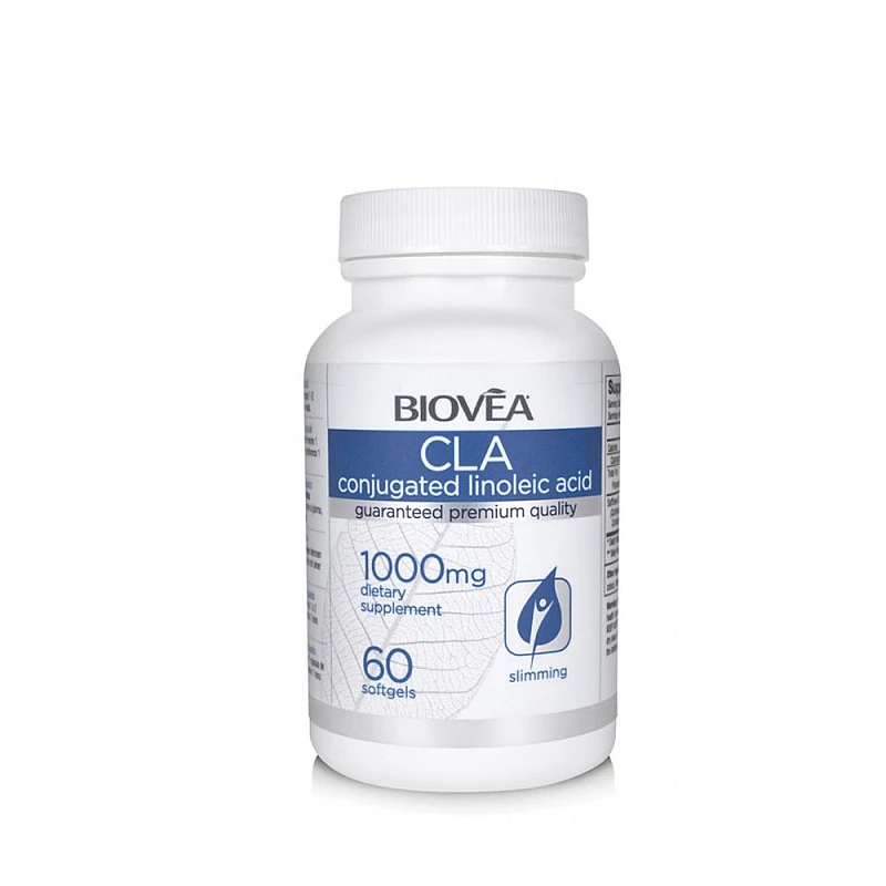 Ускорява разграждането на мазнините Biovea CLA 1000mg